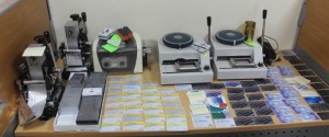 Tarjetas clonadas y equipos encontrados a red.