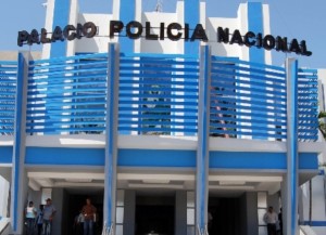 Fachada del Palacio de la Policia Naciona. Hoy Eddy Gomez. 12-3-14l